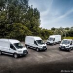 The trials fleet features a full range of E-Transit variants