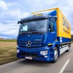 Vollelektrischer Lkw mit Stern: Serien-eActros geht bei Dachser im Großraum Stuttgart in den EinsatzAll-electric truck with the Three-Pointed Star: Series-production eActros to go into operation with Dachser