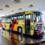 Höchster Buskomfort für die WM-Fußballer 1974Maximum bus comfort for the 1974 World Cup footballers