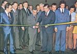 Inauguração da fábrica da Goodyear em 1973