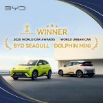 BYD Dolphin Mini, World Car Awards 2025, Stella Li, carro elétrico urbano, mobilidade sustentável, liderança feminina automotiva