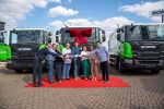 Campo Grande sustentabilidade, caminhão Scania a gás, biometano Solurb, descarbonização urbana, coleta de resíduos limpa, frota pública verde – (2)