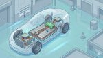 Carro Elétrico, Segurança Automotiva, Tecnologia EV, Alagamento, IP67 (2)