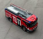 Caminhão de bombeiros, Rosenbauer, veículo elétrico, extensor de autonomia, TUM, emergência