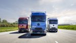 Mercedes-Benz eActros, eActros Lowliner, caminhão elétrico, bateria LFP, recarga MCS, transporte de cargas